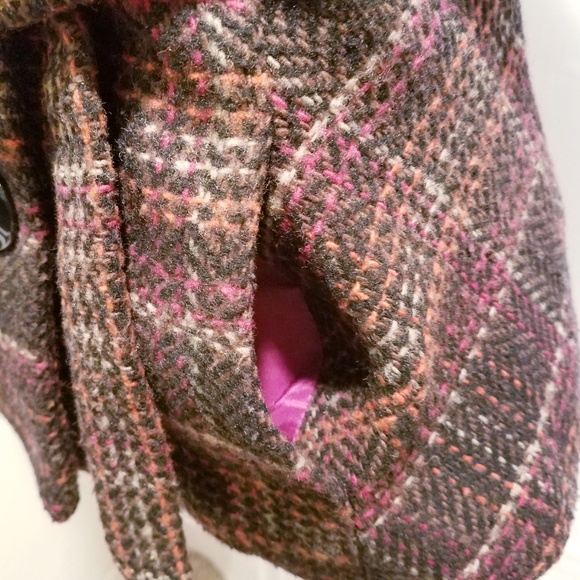 cAbi Cinch It Up Brown Plaid Tweed Vest Size Small - Picture 4 of 8